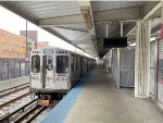 CTA Pink Line train at 54th/Cermak 